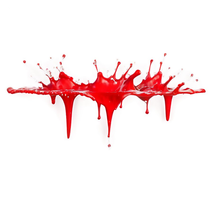 Red Color Splash Png 06202024