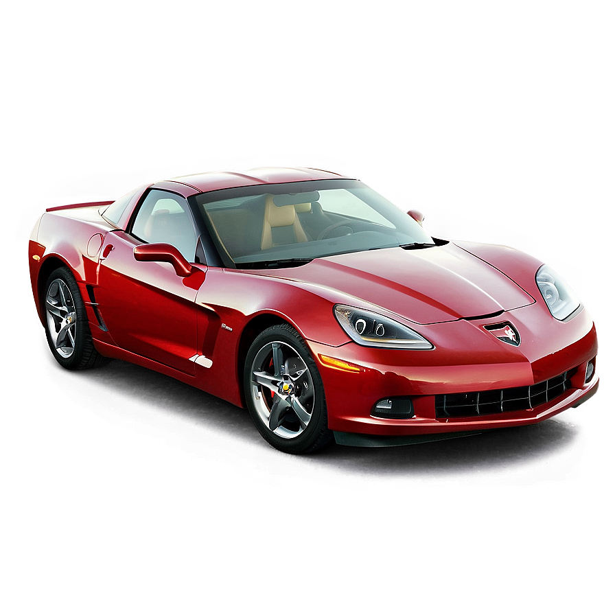 Red Corvette Png 06252024