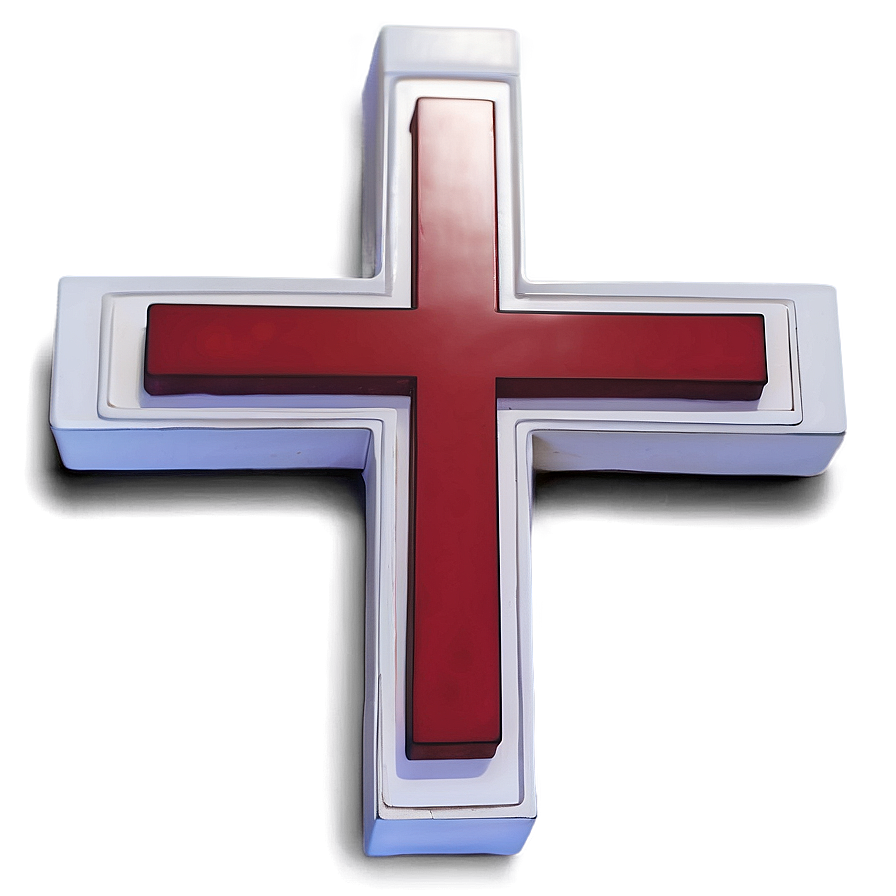 Red Cross In 3d Png 73