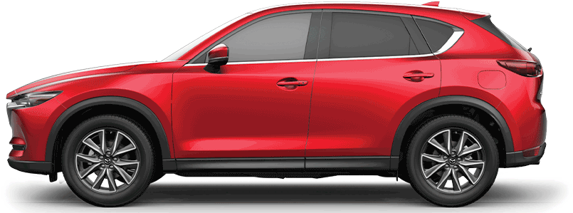 Red Crossover S U V Profile View