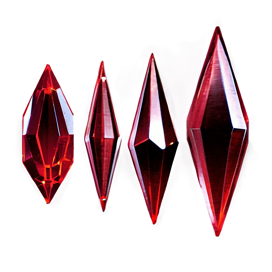 Red Crystal Shard Png Tkn