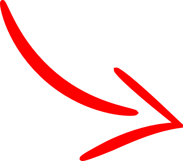 Red Curved Arrow Drawing