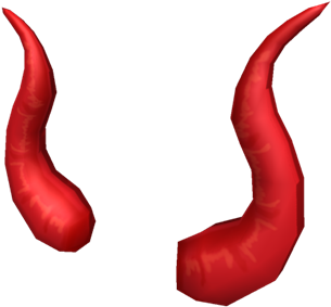 Red Demon Horns3 D Render