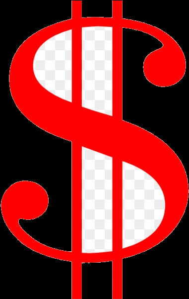 Red Dollar Sign Transparent Background