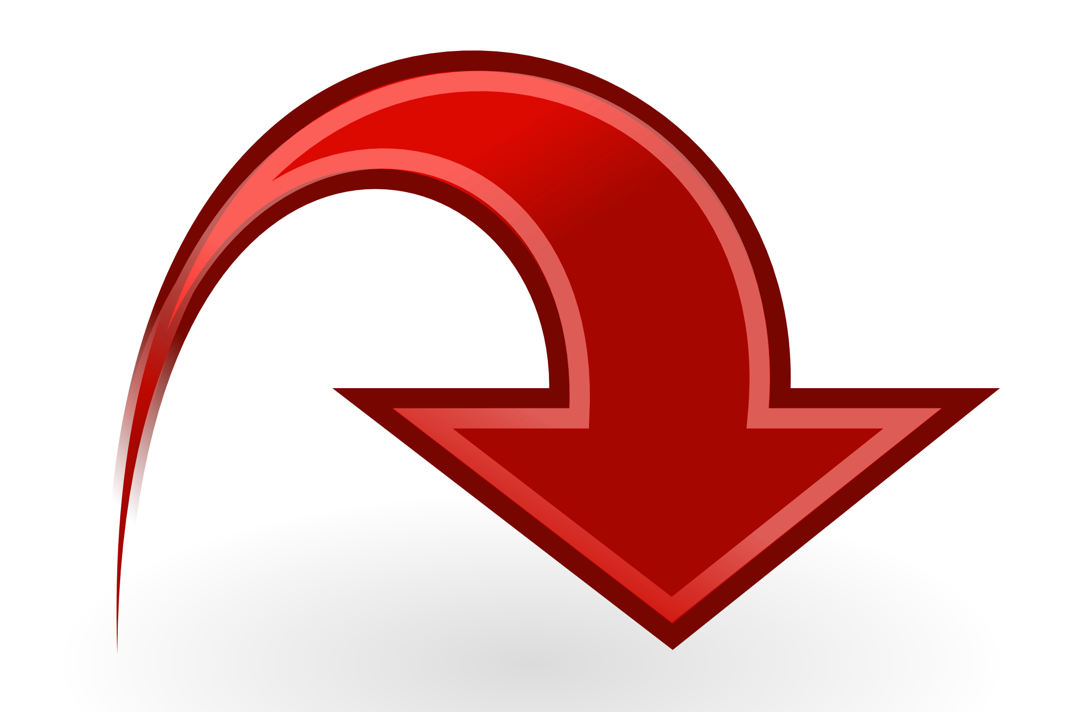 Red Downward Arrow