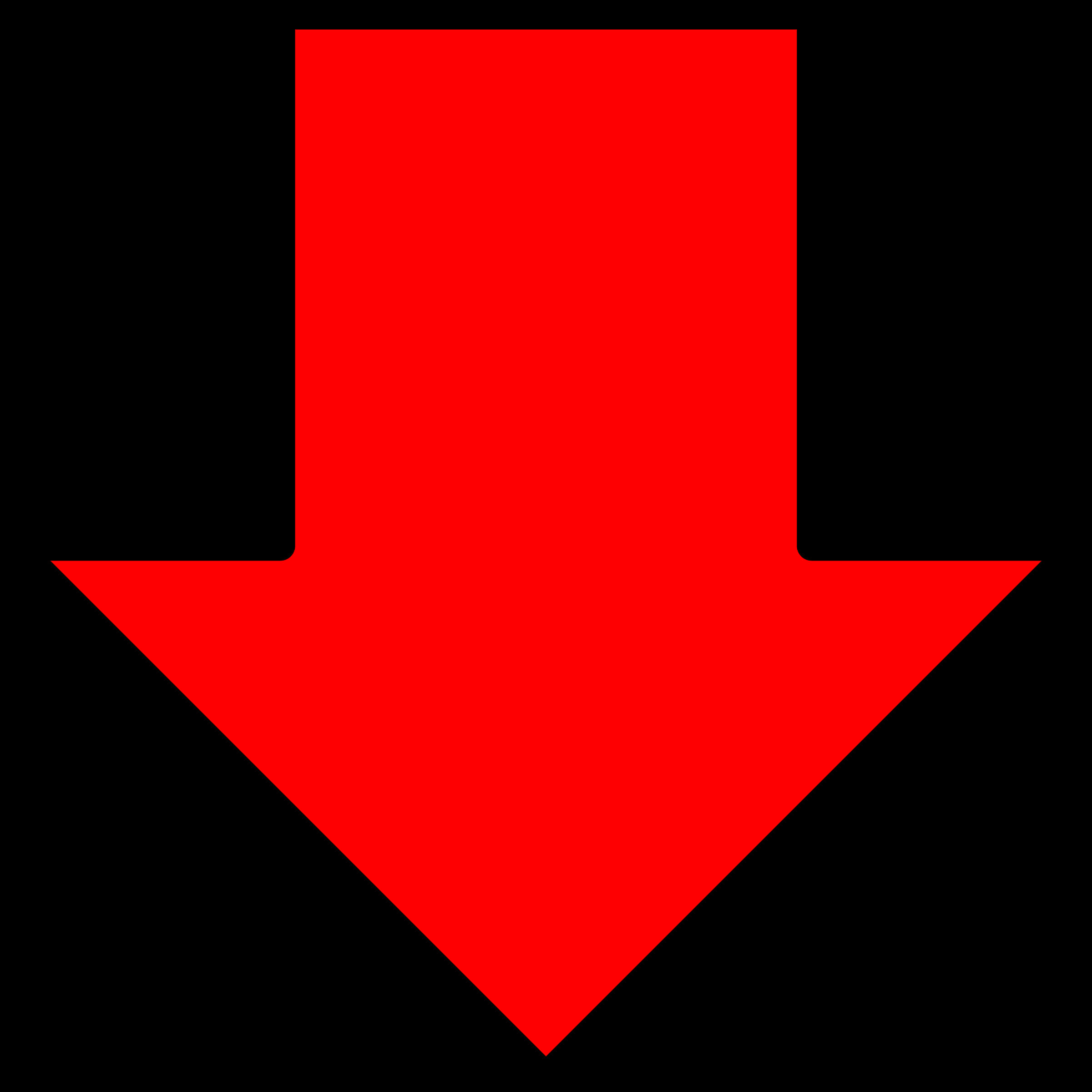 Red Downward Arrow Graphic