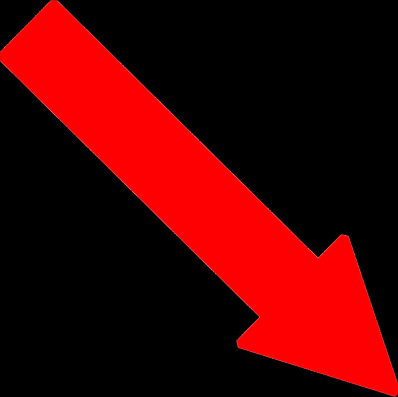 Red Downward Arrow Graphic