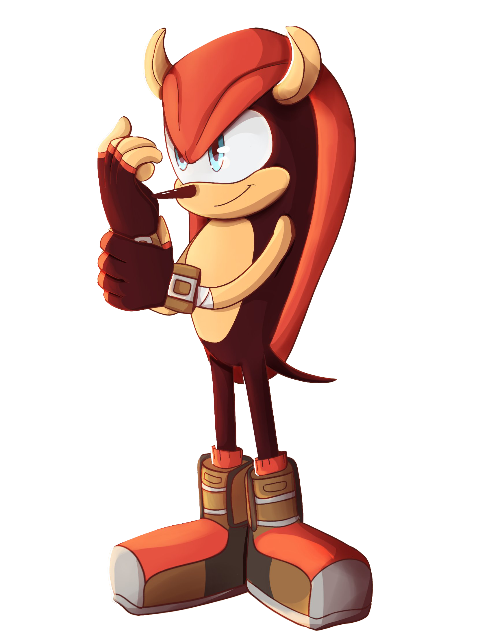 Red Echidna Character Pose