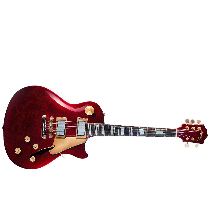 Red Electric Guitar Png 05062024