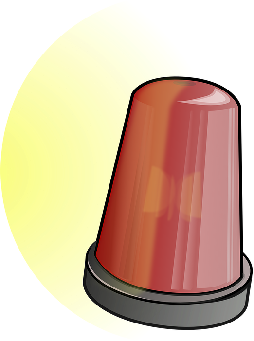 Red Emergency Siren Illustration