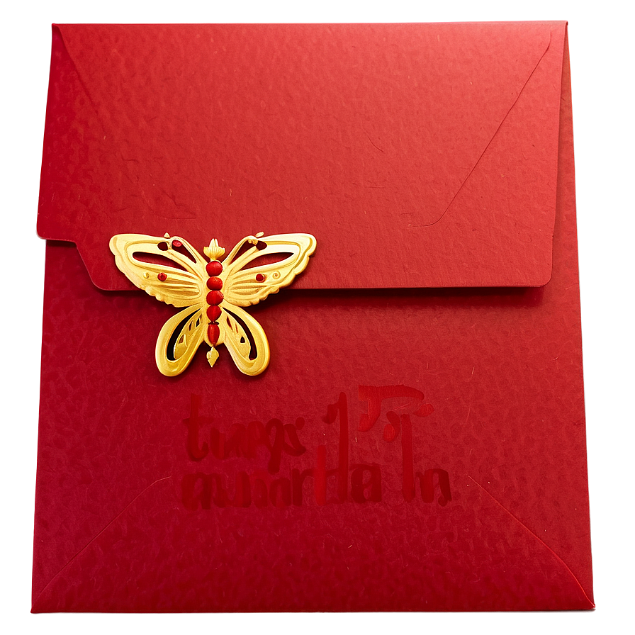 Red Envelope For Birthday Png 06292024