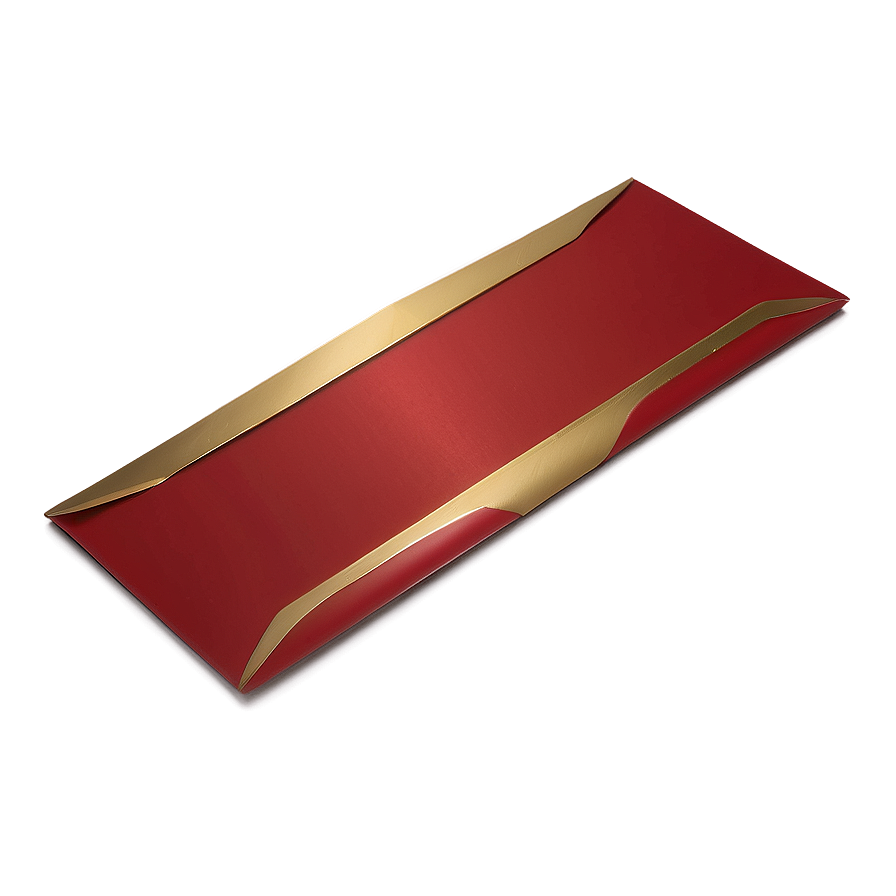 Red Envelope With Gold Stripe Png Xrw58