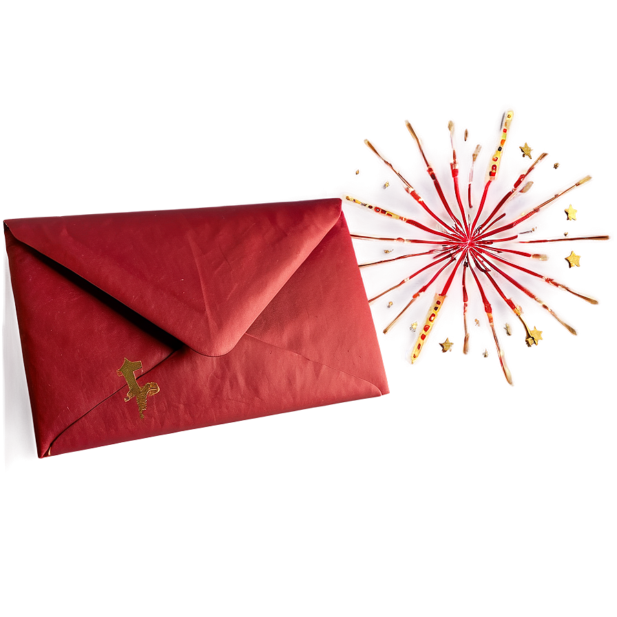 Red Envelope With Stars Png 38