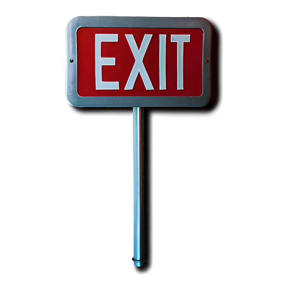 Red Exit Sign Png 65