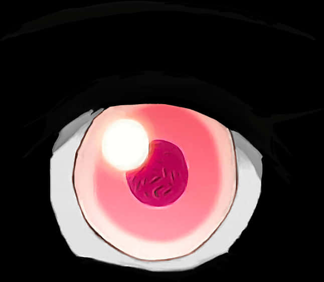 Red Eye Closeup Artistic Representation