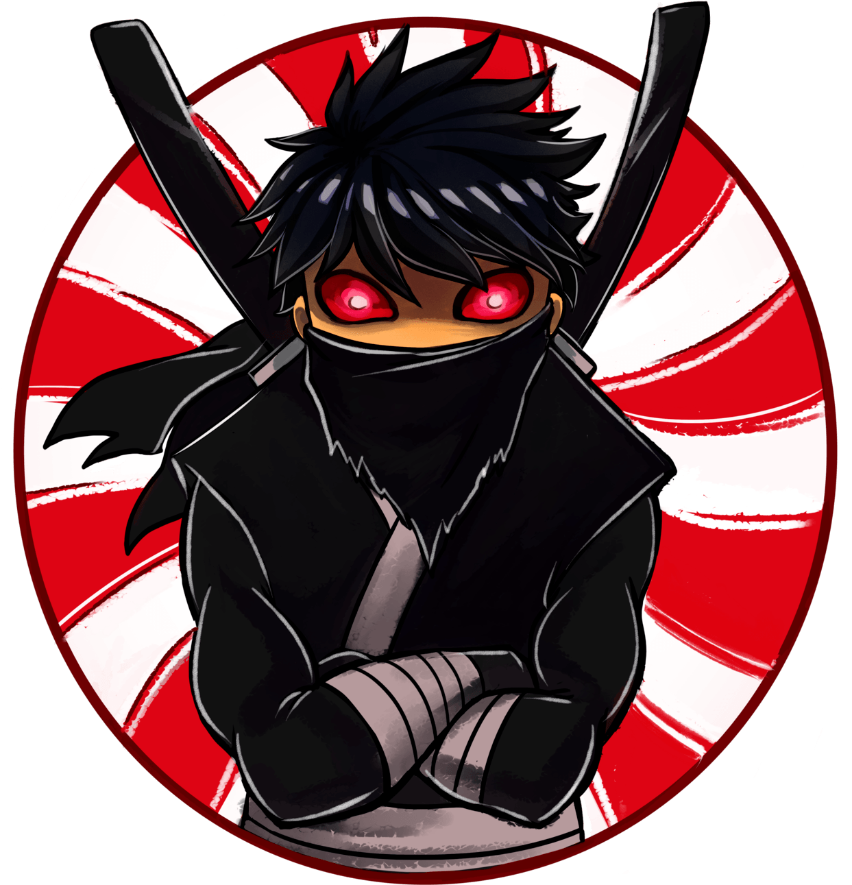 Red Eyed Ninja Anime Character