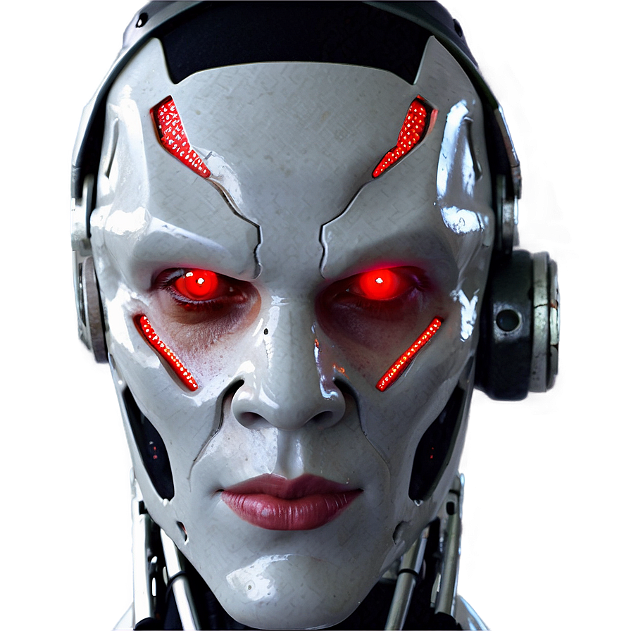 Red Eyes Cyborg Png Ajw