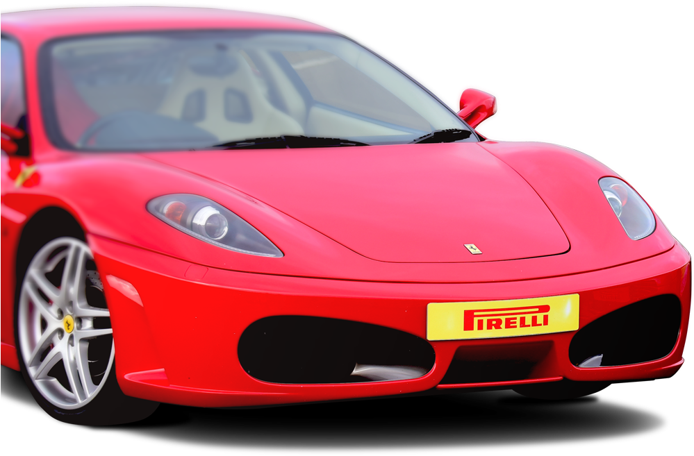 Red Ferrari Front View