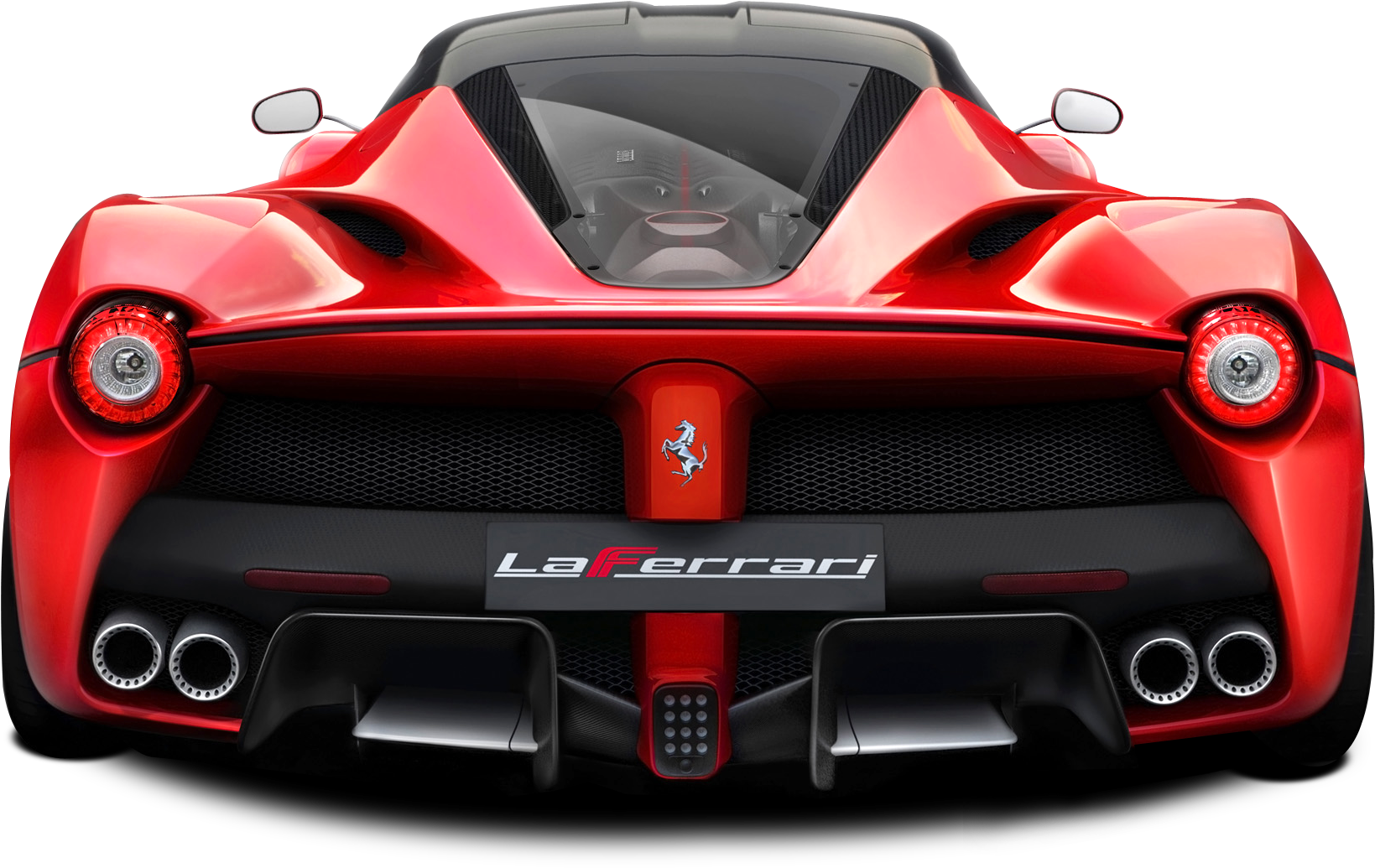 Red Ferrari La Ferrari Front View