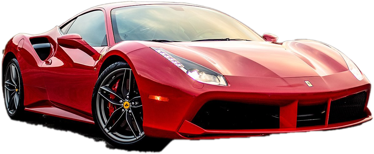 Red Ferrari Supercar Profile