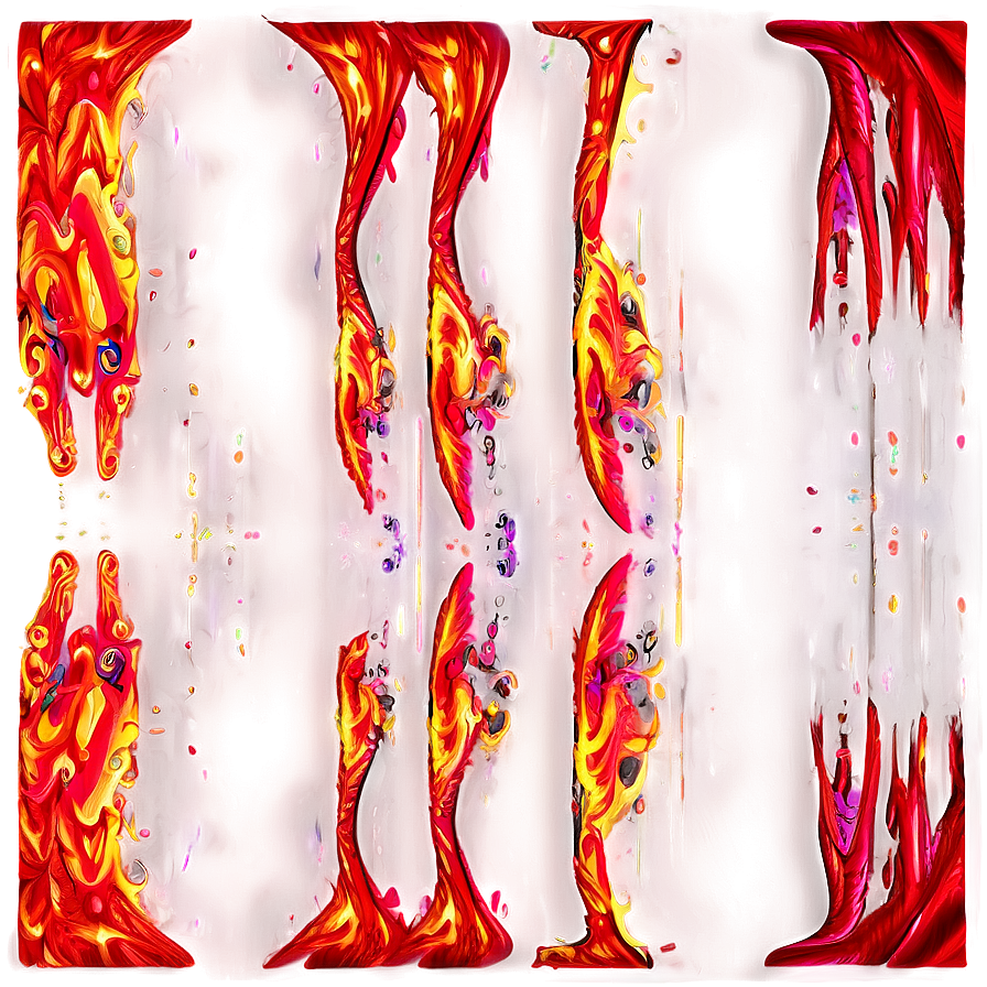 Red Fire Abstract Splash Png Ipj67