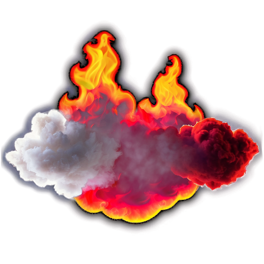 Red Fire And Smoke Png Yri