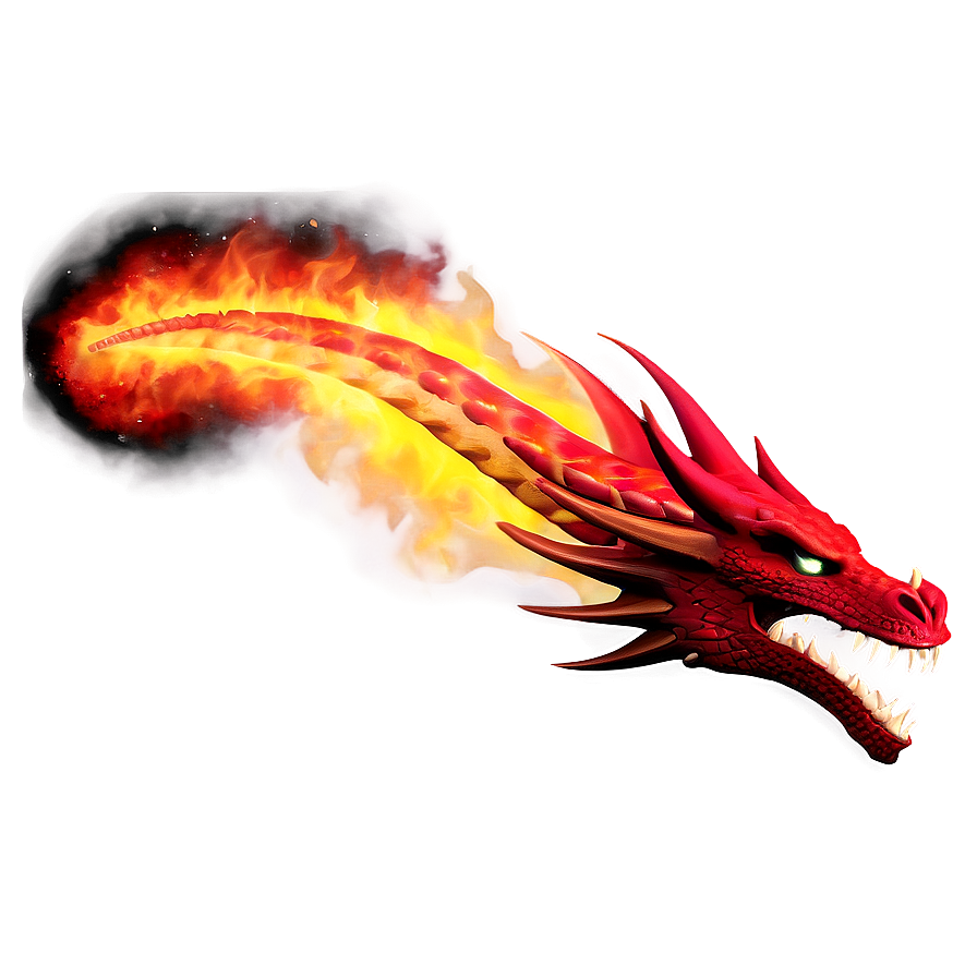 Red Fire Dragon Breath Png Wqk