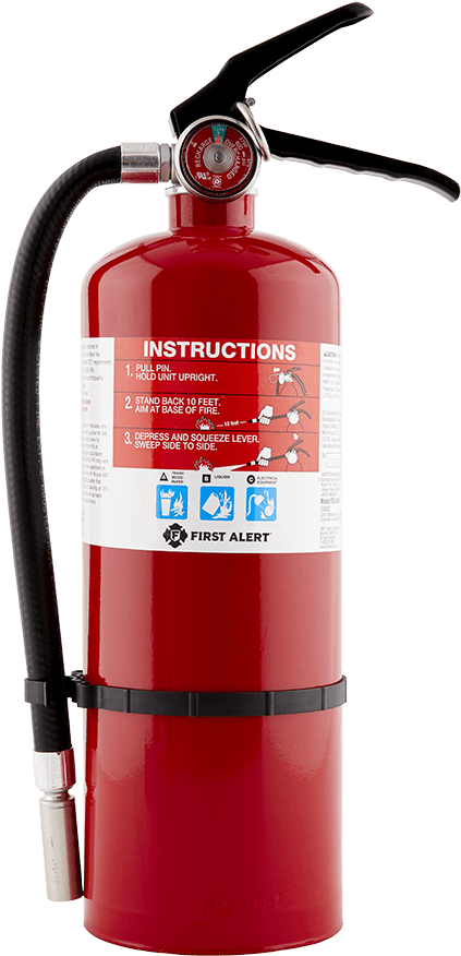 Red Fire Extinguisher First Alert