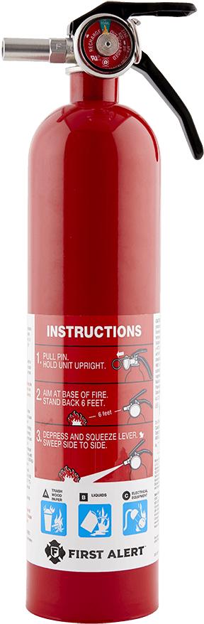 Red Fire Extinguisher First Alert