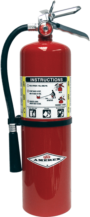 Red Fire Extinguisher Isolated