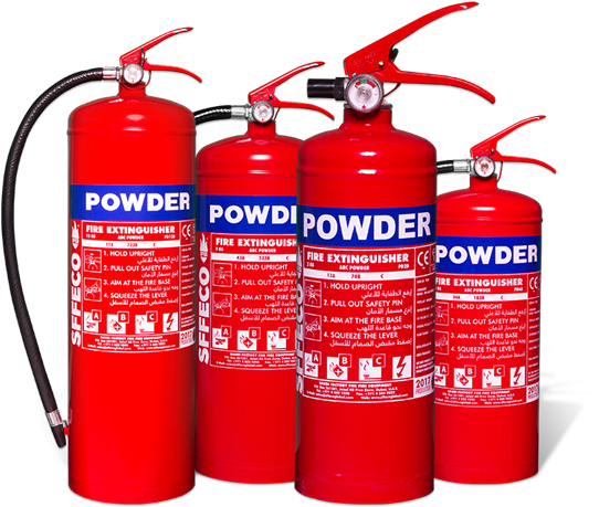 Red Fire Extinguishers Group