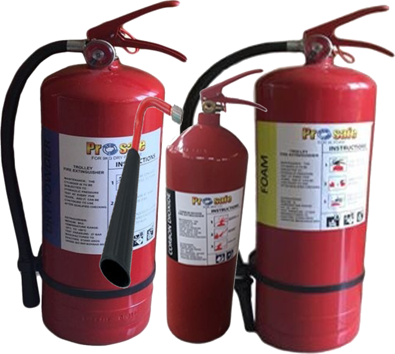 Red Fire Extinguishers Variety