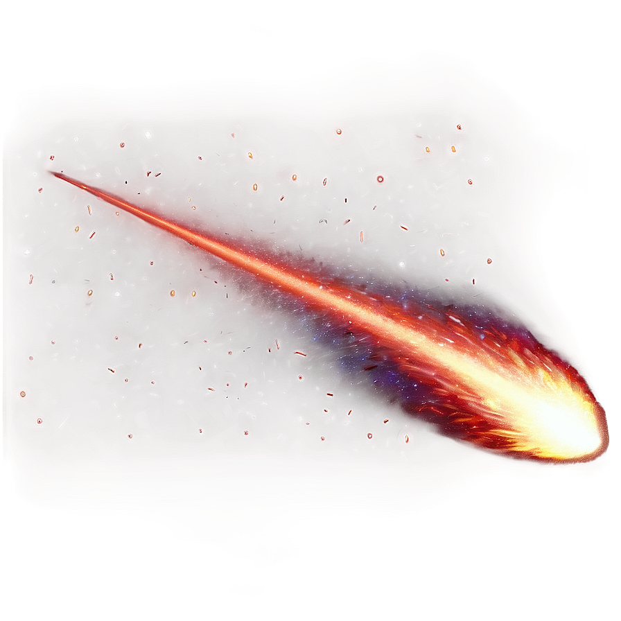 Red Fire Meteor Shower Png Xkx