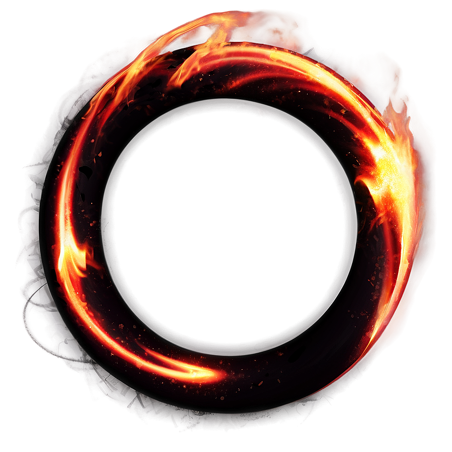 Red Fire Ring Effect Png 98