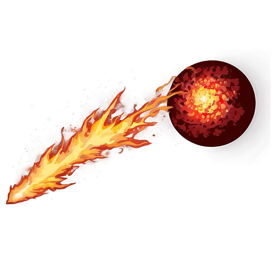 Red Fireball Vector Png Msk40