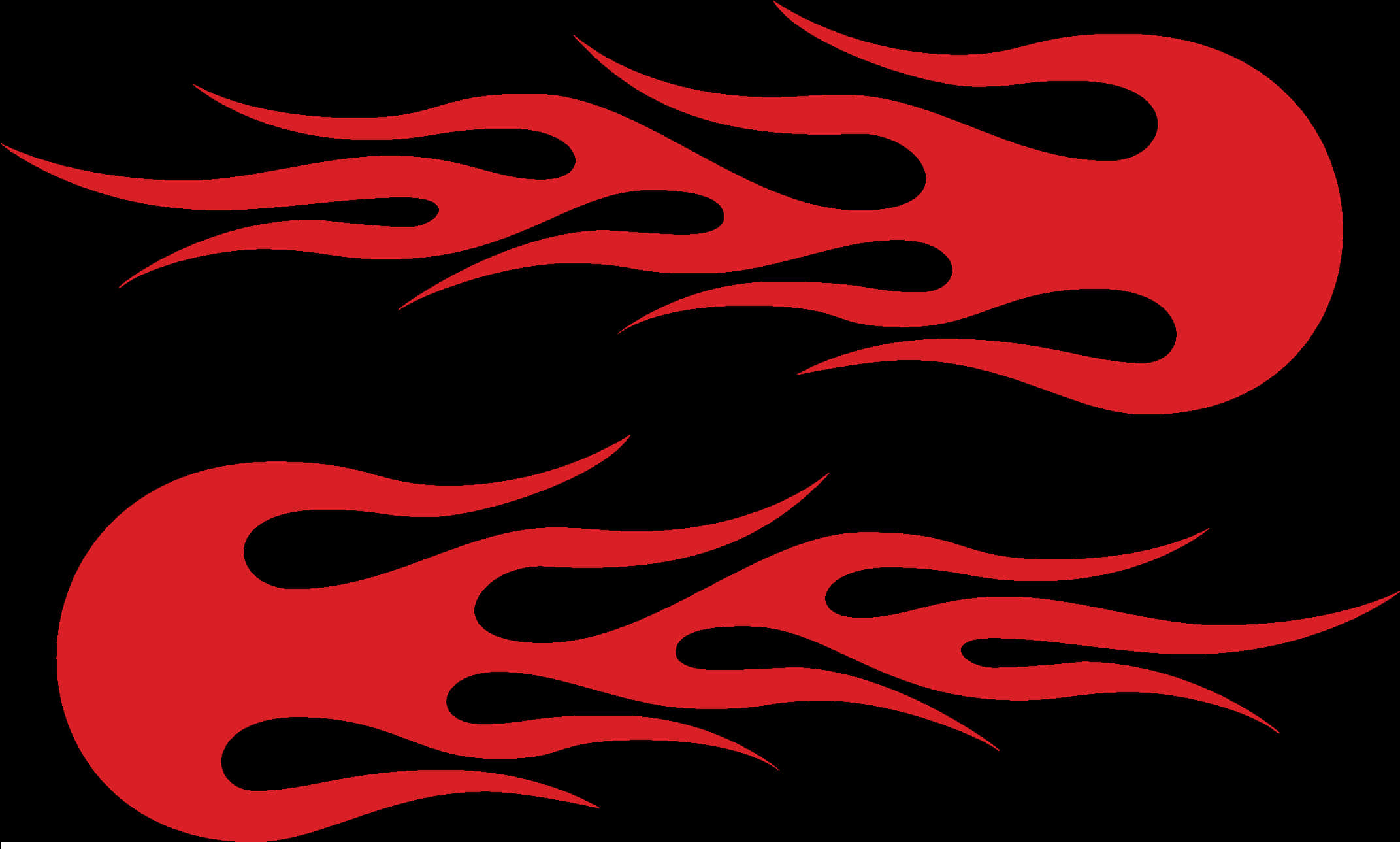 Red Flame Graphicson Black Background