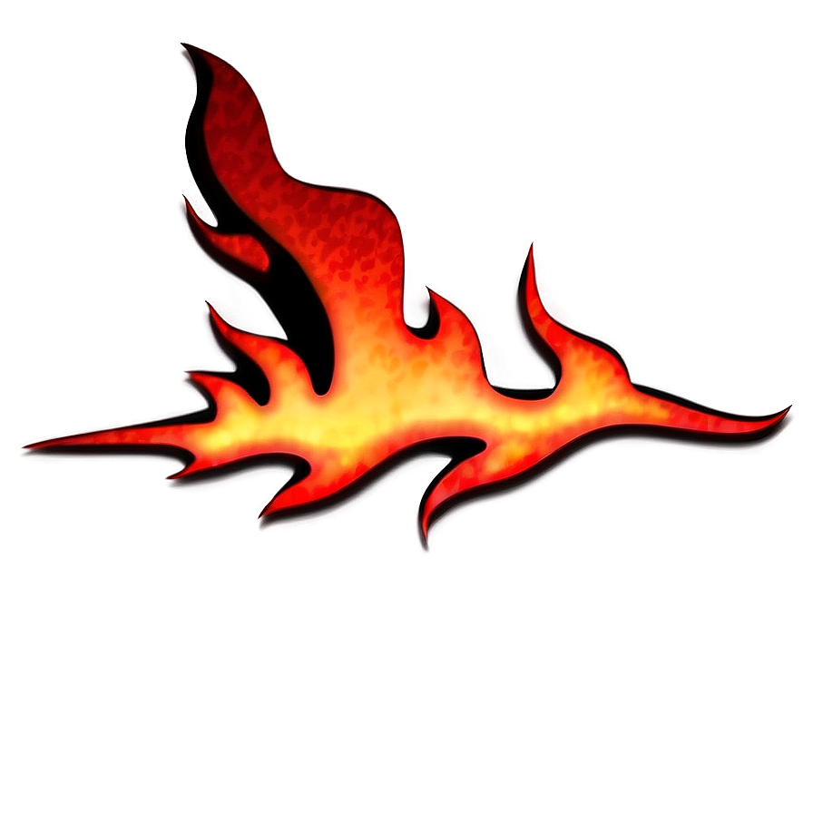 Red Flames Silhouette Png Tkg85