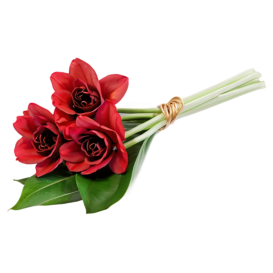 Red Flowers Bouquet Gift Png Ngq72