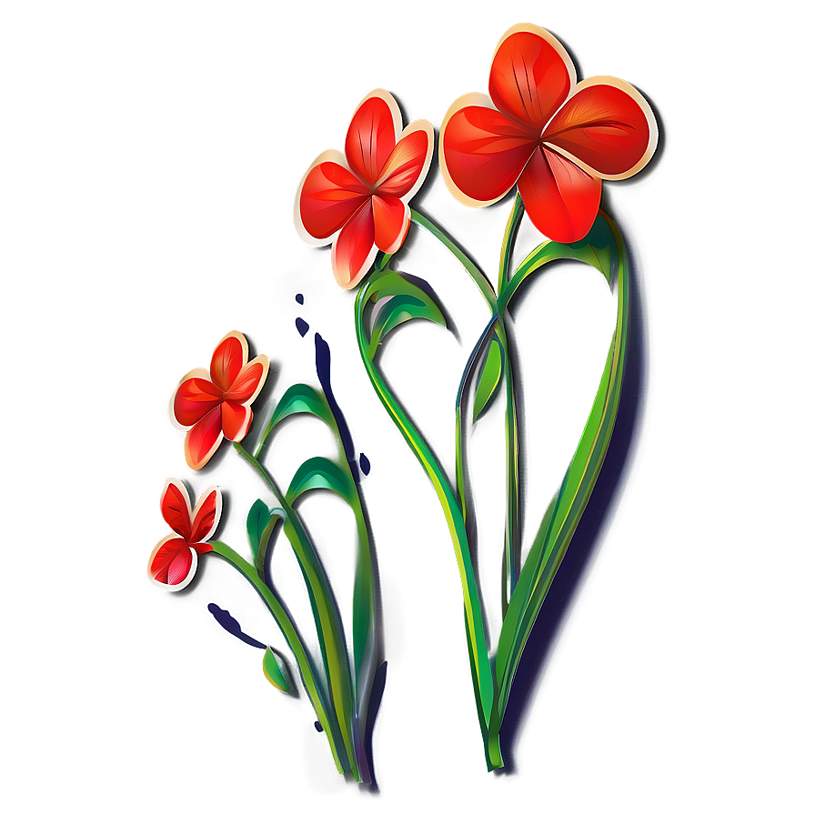 Red Flowers Icon Png 06122024