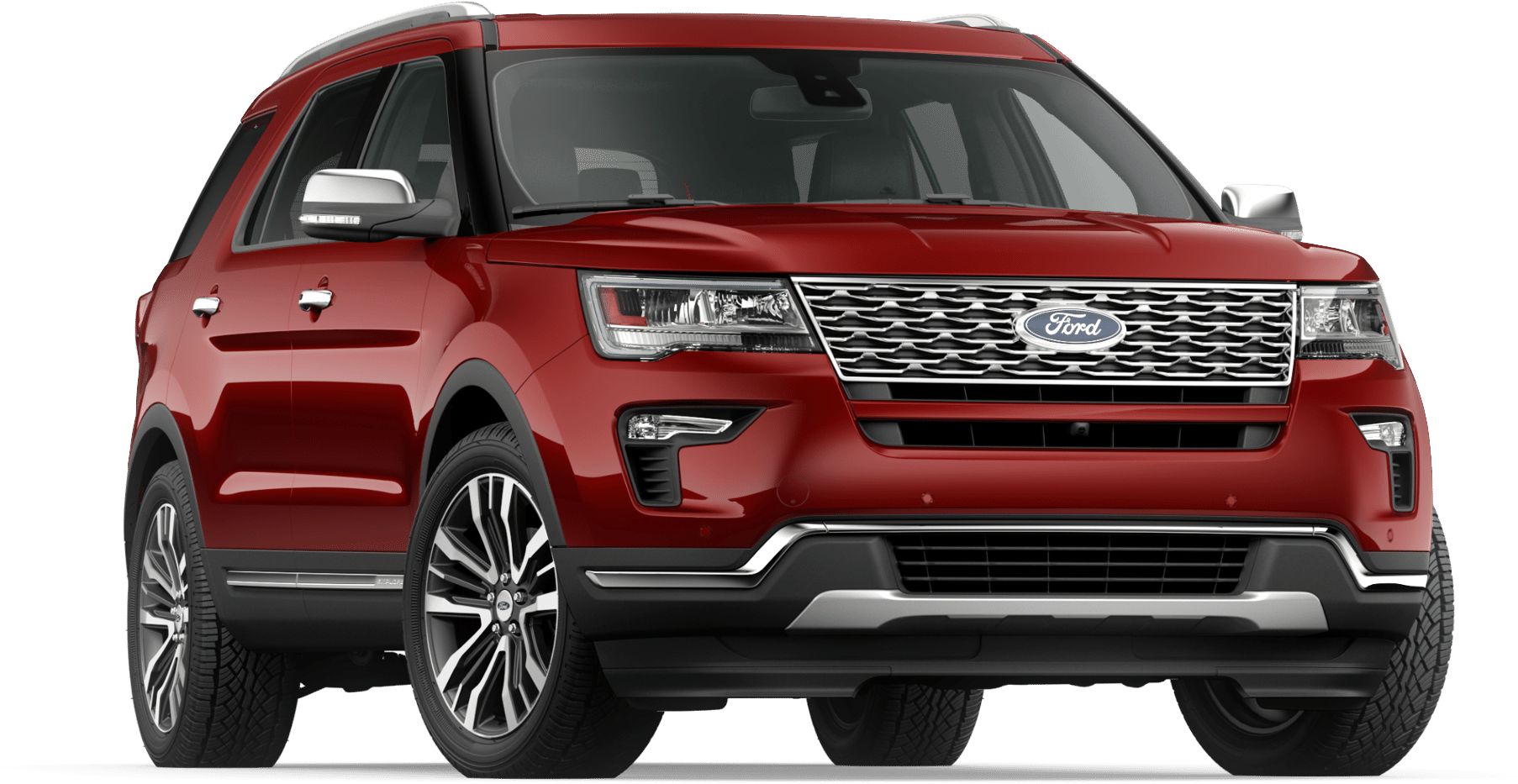 Red Ford Explorer S U V2023 Model