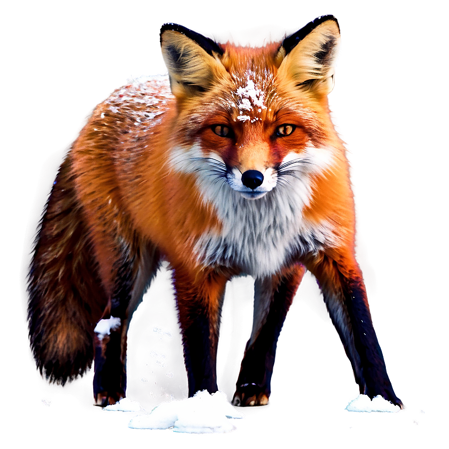 Red Fox In Snow Png 98