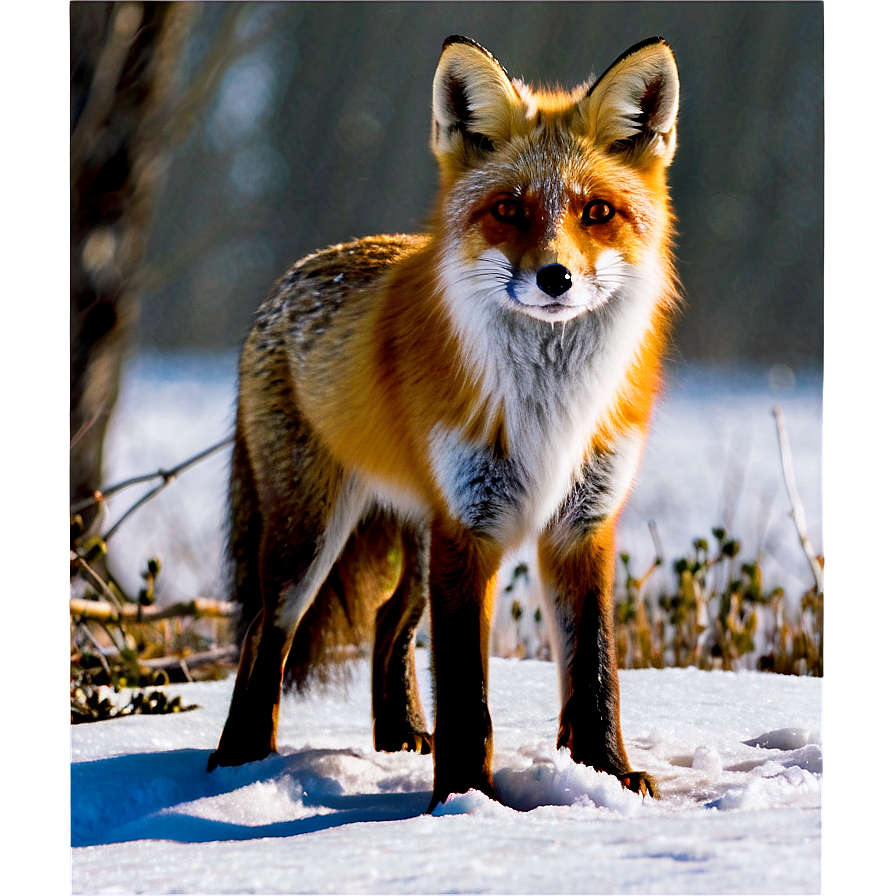 Red Fox In Snow Png Kdn34