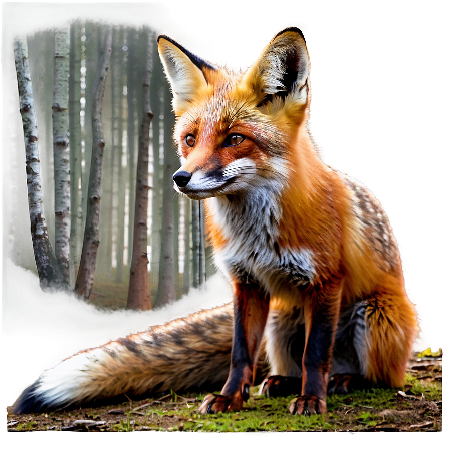 Red Fox In The Forest Png Rqw87