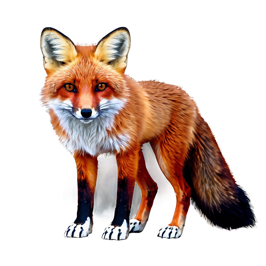 Red Fox In Winter Png Bdl93