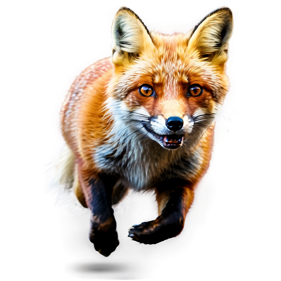 Red Fox Running Png Bue