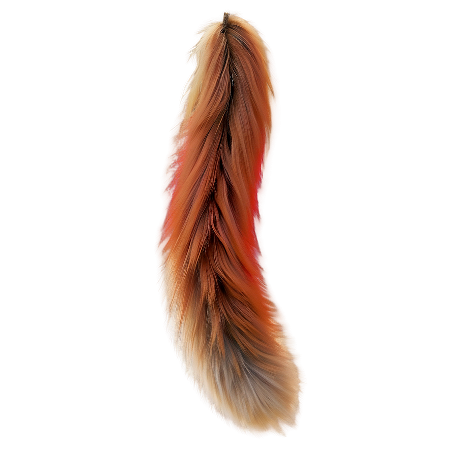 Red Fox Tail Design Png 06282024