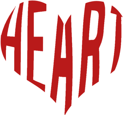 Red Fractured Heart Text Graphic