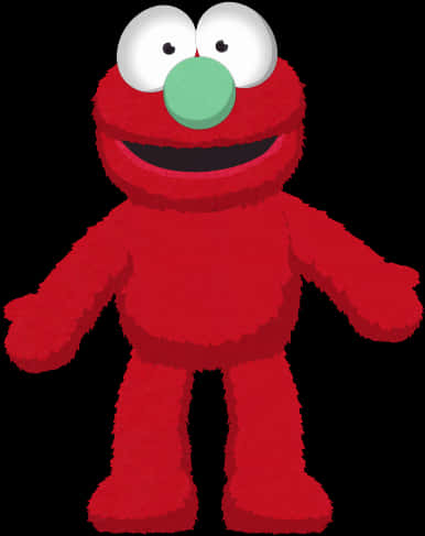 Red Furry Elmo Character