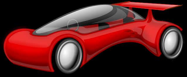 Red Futuristic Concept Car