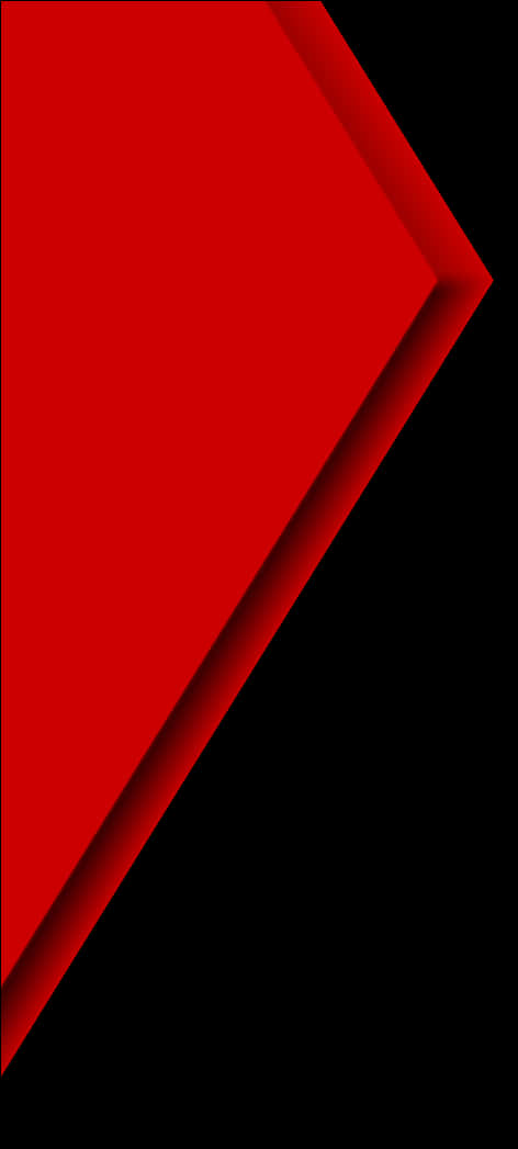 Red Geometric Shapeon Black Background